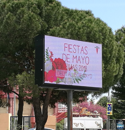 Pantalla led electr&oacute;nica@ de exterior