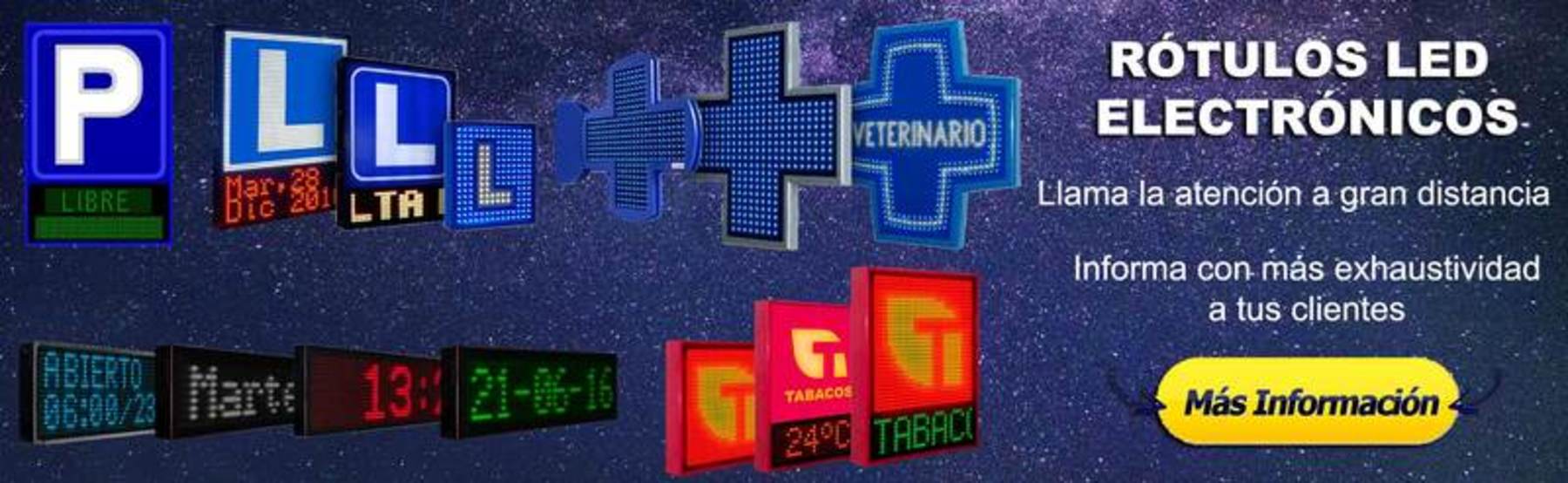 Rotulos led electronicos
