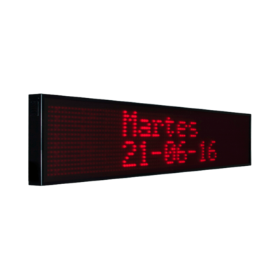 Pantalla de texto LED exterior de dos líneas