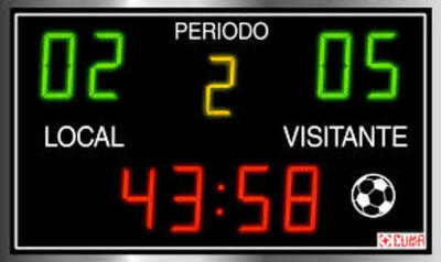 MARCADOR ELECTRÓNICO FÚTBOL O RUGBY RIO 30