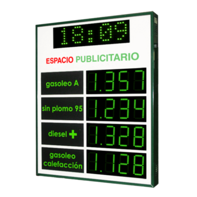 PANEL DE PRECIOS PARA GASOLINERAS VULCANO 25
