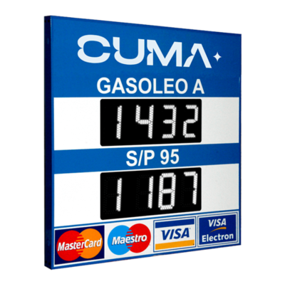 PANEL DE PRECIOS PARA GASOLINERAS  EROS 20