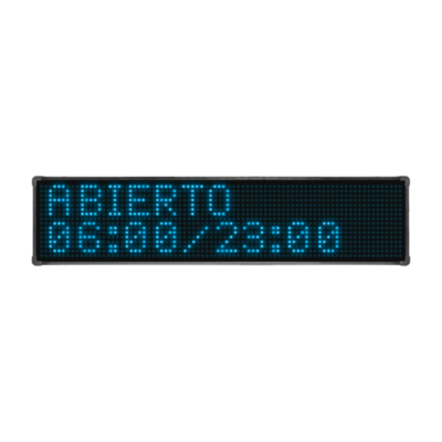 RÓTULO DE TEXTOS / HORA /TEMPERATURA  HERMES 256