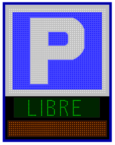 RÓTULO LED ELECTRÓNICO PARA PARKING CHICAGO 16