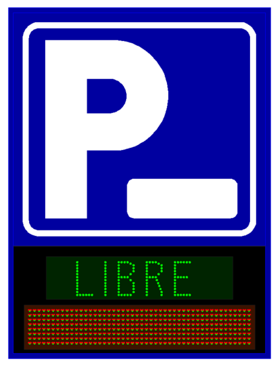 RÓTULO LED ELECTRÓNICO PARA PARKING BOSTON-95